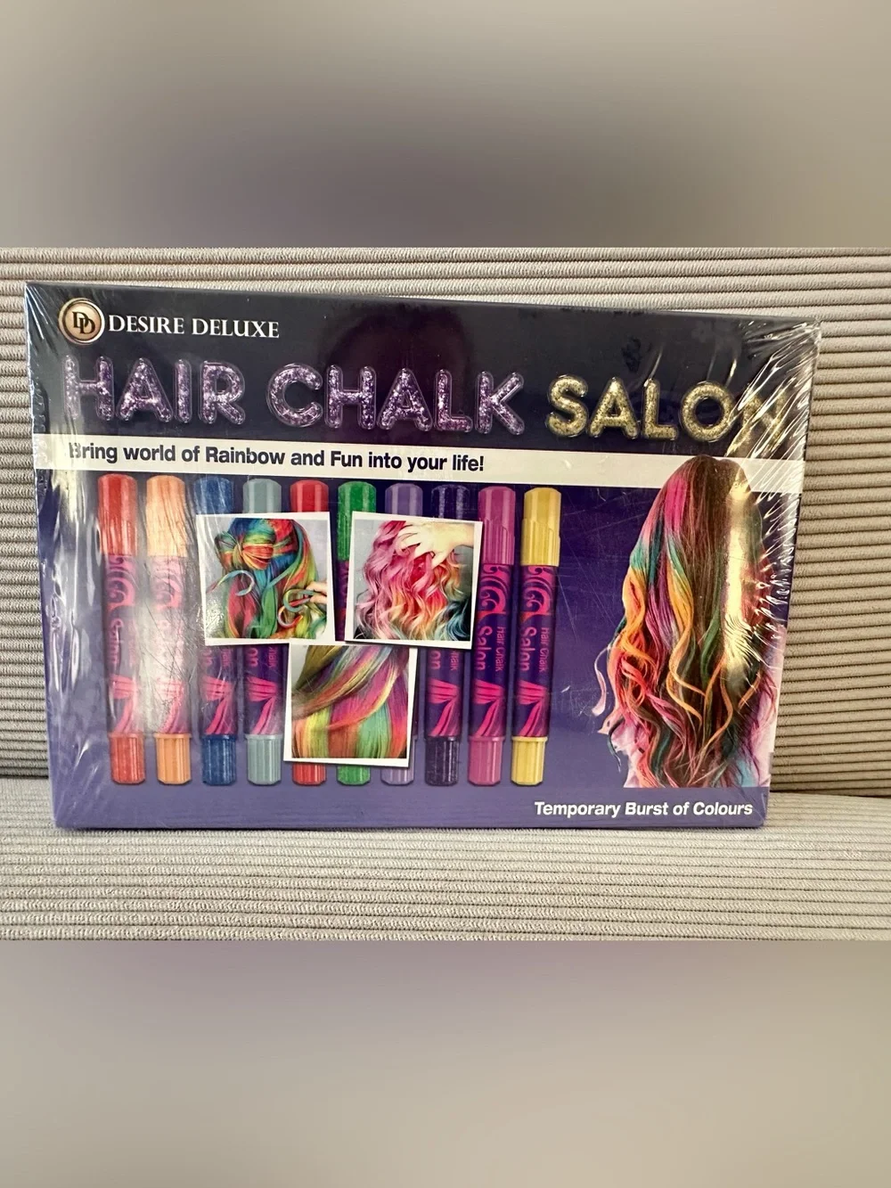 NEW temporary, washable kids' hair color gel/chalk (bundle of 3)